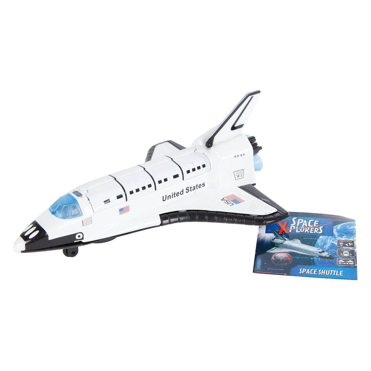 Spaces Xplorers Space Shutle Die cast light and sound