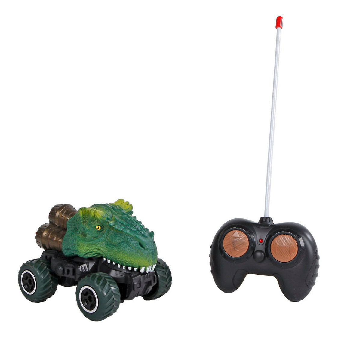 RC Dinoworld Dinosaurus RC Contrible Car z światłem, 12,5 cm