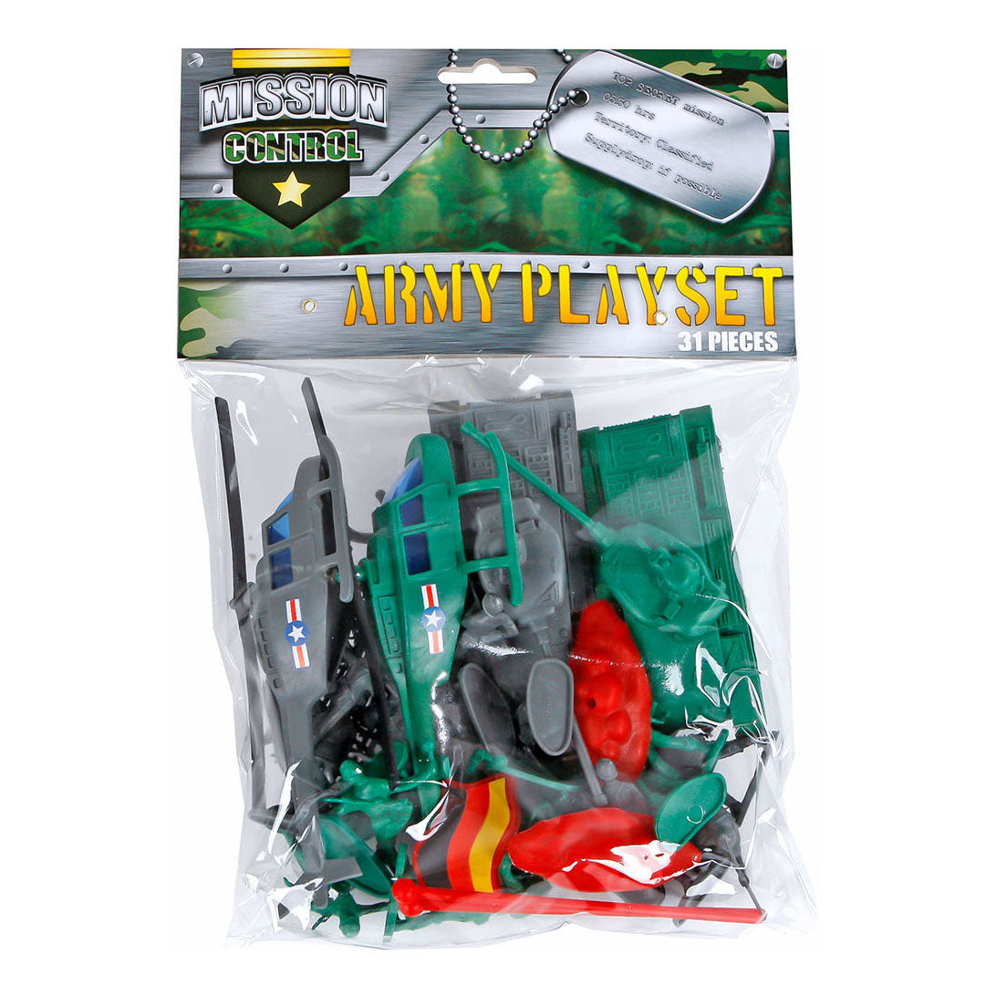 Mission Control Military Spay Set with Mini Soldiers, 31dlg.