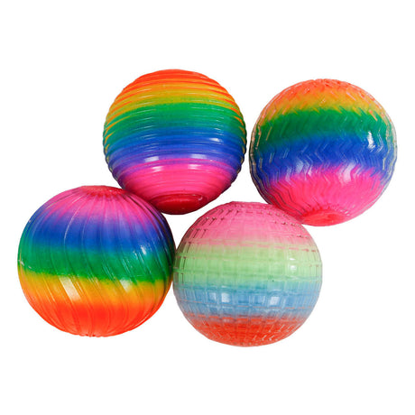Fidget szivárvány stresszlabda, 7 cm