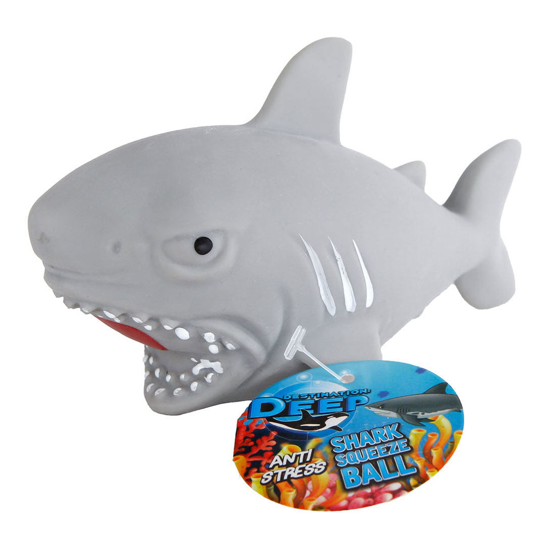 Destinatiouns déif Knätsch Shark mat Waasserpärelen, 8 cm