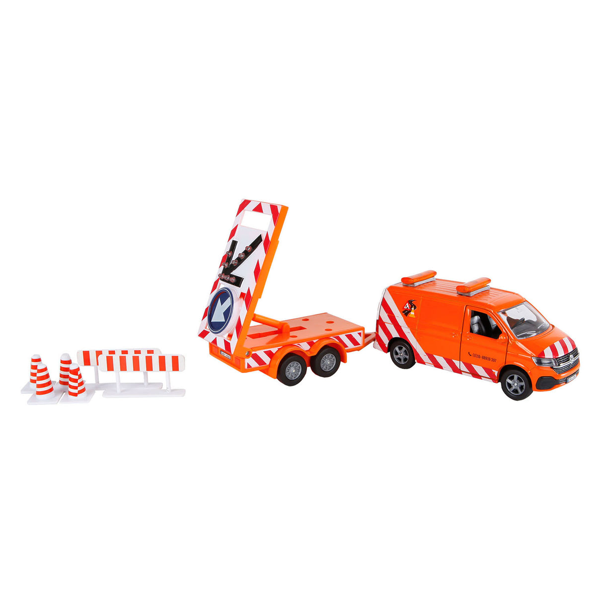 Kids Globe VW Transporter with arrow truck and Light Die-cast