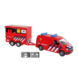 Kids Globe Globe VW Transporter Fire Brigade s přívěsem