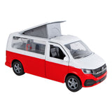 Kids Globe Globe VW Transporter Camper Die-Cast Count Back, 13,5 cm