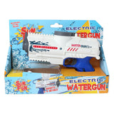 Sun fun sun fun water gun electric with bottle of white blue, 18 cm