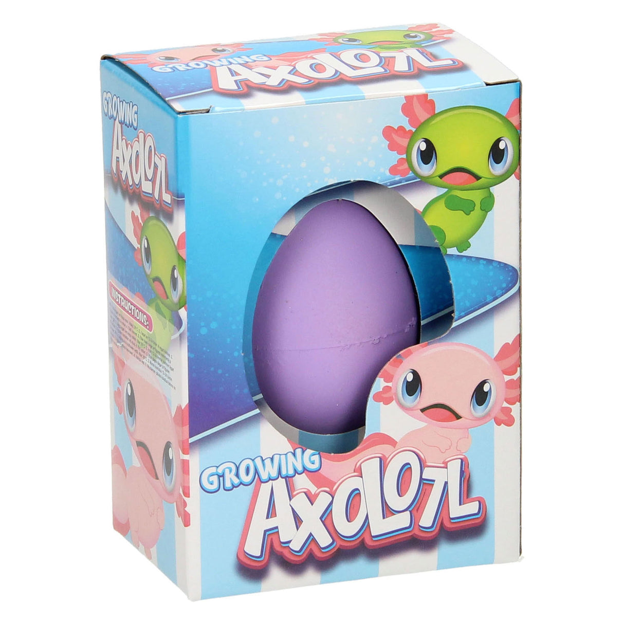 Growth egg with Axolotl, 6cm