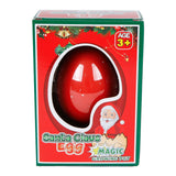 Tillväxt-ägg Santa Claus snögubbe, 6 cm