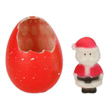 Tillväxt-ägg Santa Claus snögubbe, 6 cm