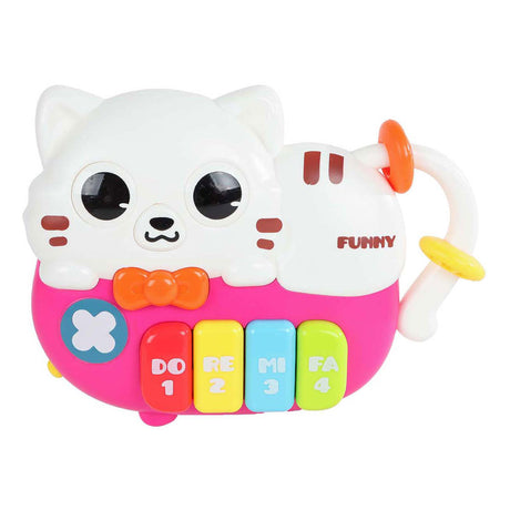 Mini-Club-Tier-Klavierkatze mit Licht und Sound, 15 cm