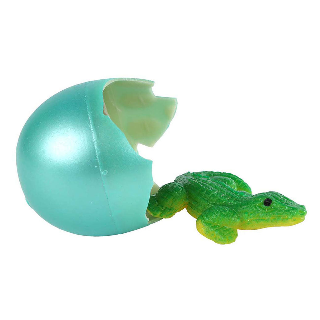 Jungle Expediton Egg z rastočim krokodilom, 6 cm