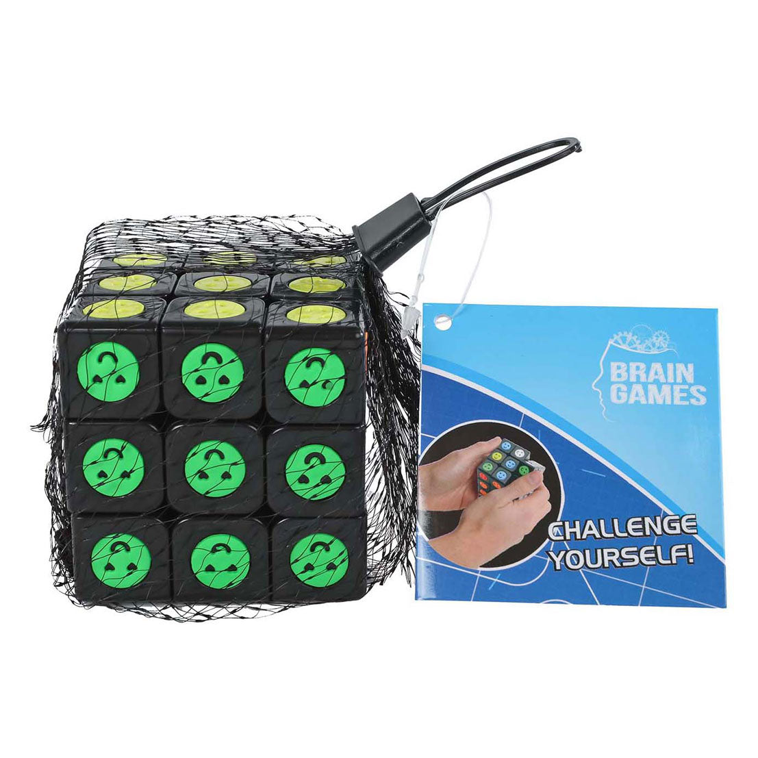 Brain games magic cube smile face black
