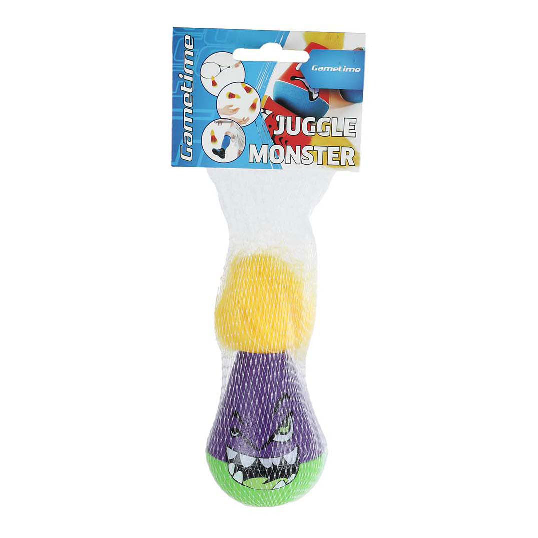 Gametime jongleerballen monsters met haar,12cm