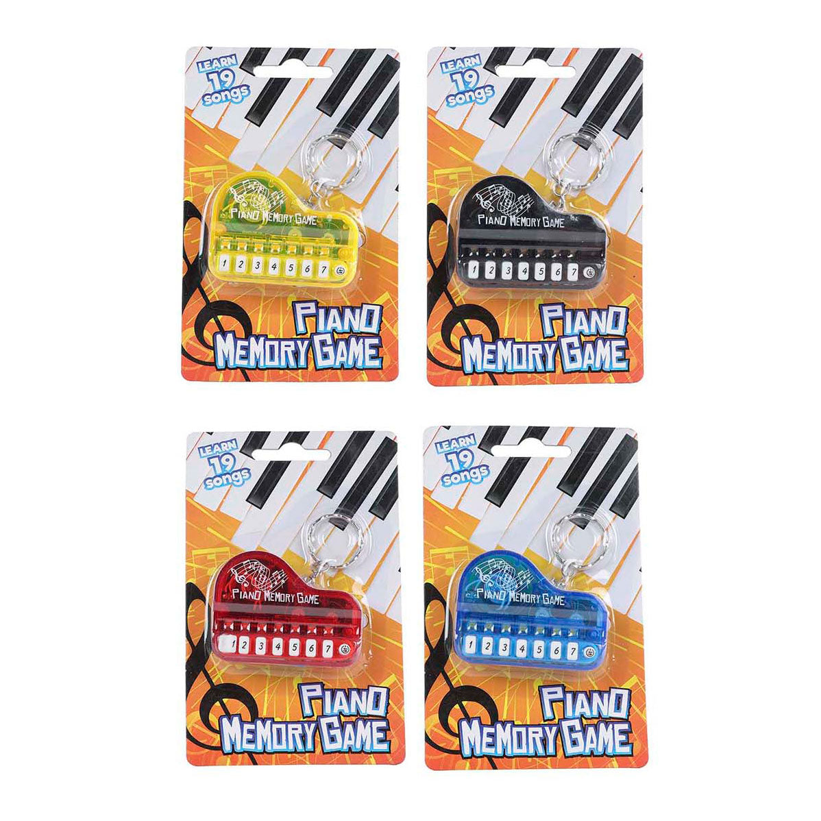 Keychain piano memo game