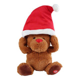 Take me home dancing reindeer with Santa hat and music