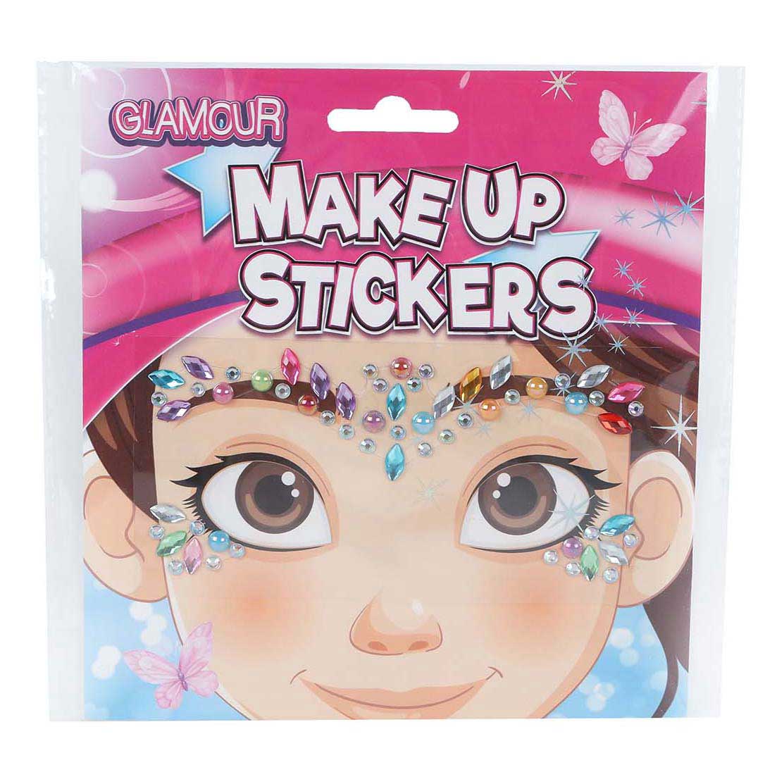 Glamor diamond makeup face stickers