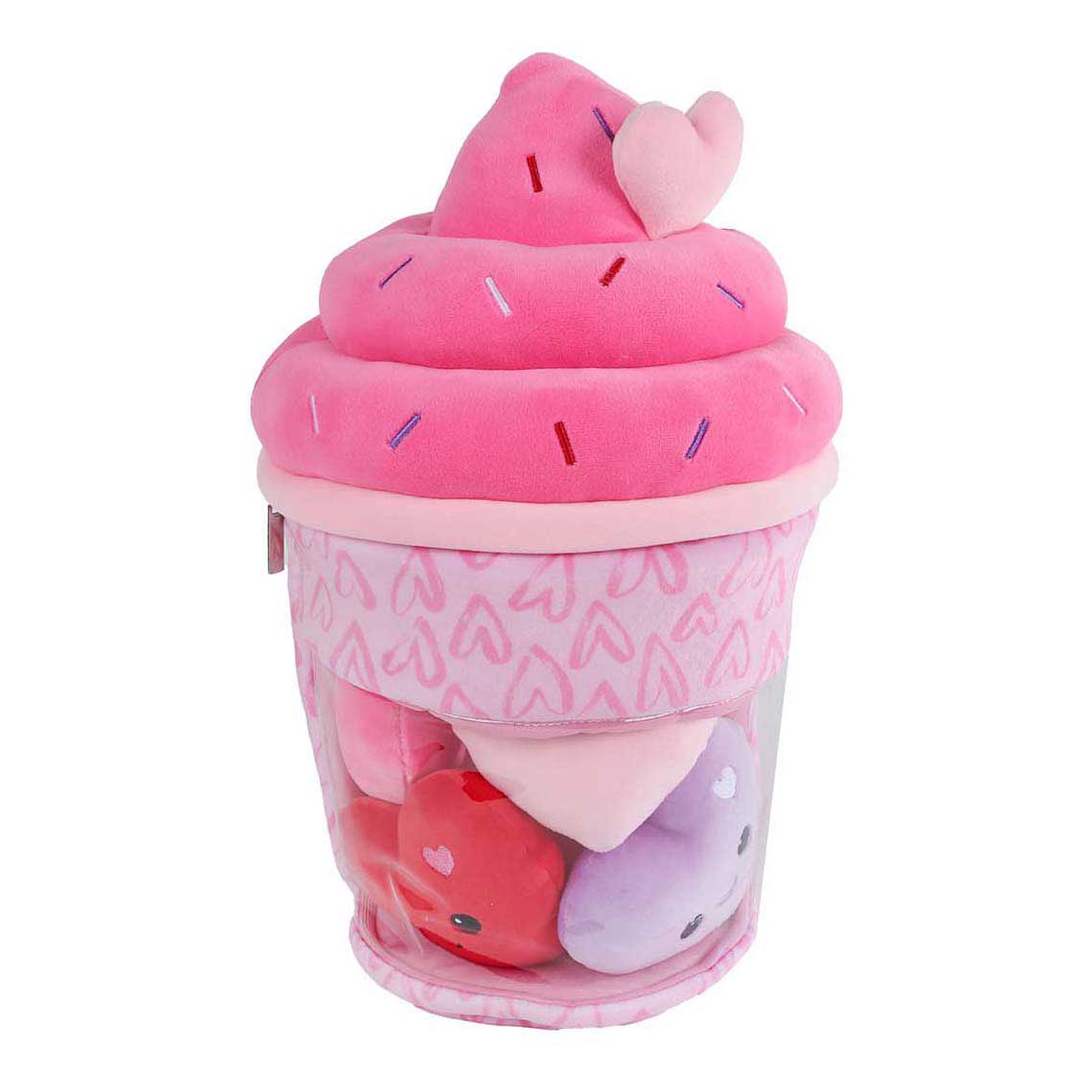 Fluffy mane menu plush ice cream with 4 hearts - 36cm