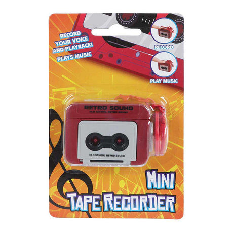 Keychain cassette recorder