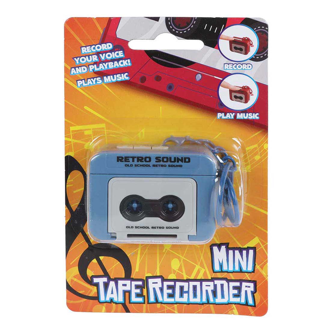 Sleutelhanger cassetterecorder