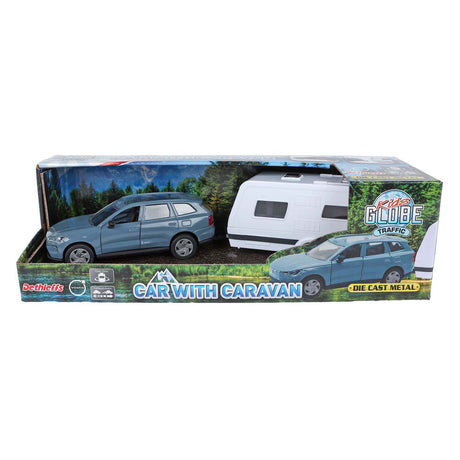 Børneklode volvo ex90 med campingvogn 30cm
