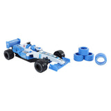 2-play formula racing car with extra tires pull back