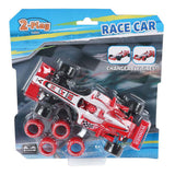 2-play formula racing car with extra tires pull back