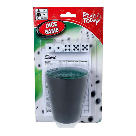 Play today dice game with cup and 5 dice