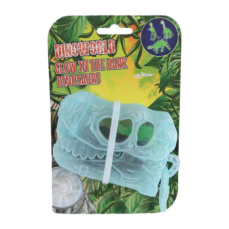 Dinoworld 3d dinosaurus gitd met sleutelhanger met 2 dino's