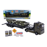 2-play die-cast Truck Transporter s tanky, 24 cm