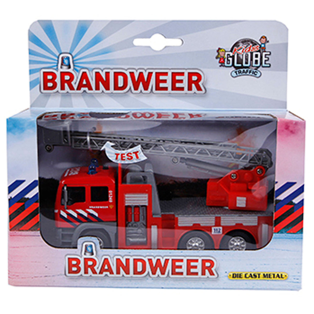 Kids Globe Globe die Besetzung Feuerwehr Leiterwagen NL, 16 cm