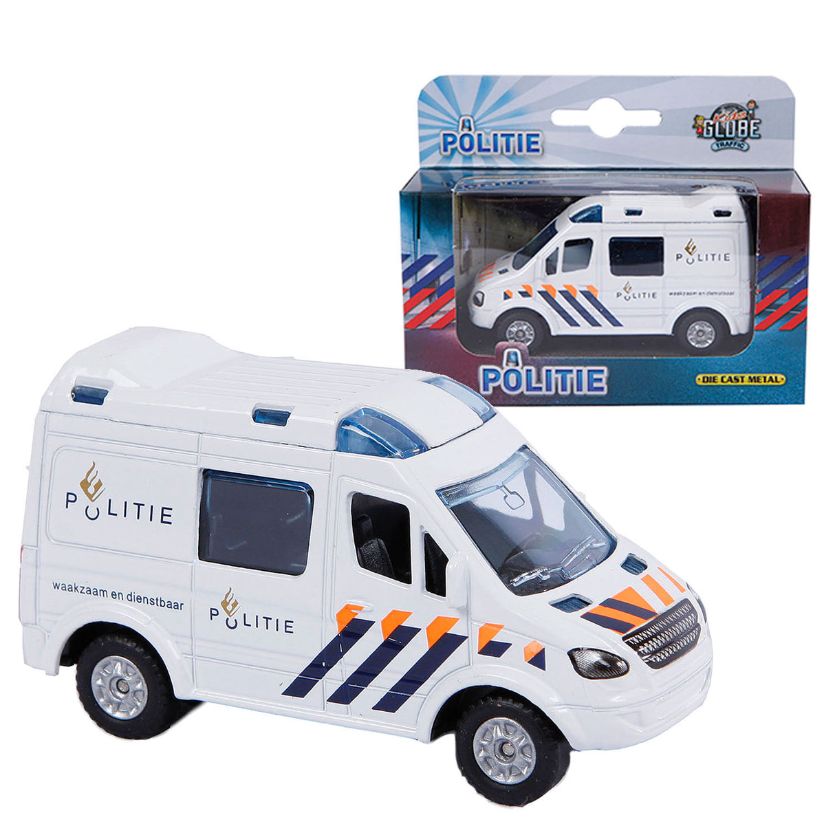 Kids Globe die-cast police car en