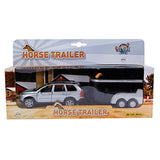 Kids Globe Die cast Volvo XC90 with horse trailer, 27cm