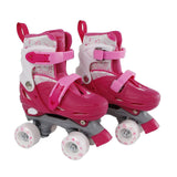 Street Rider Roller Skates rosa justerbar, storlek 27-30