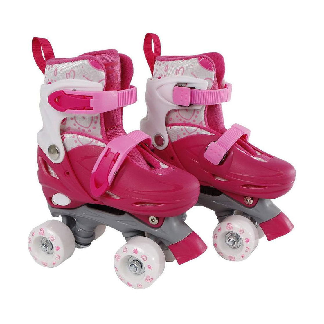 Street Rider Roller Skates Pink Justerbar, størrelse 31-34