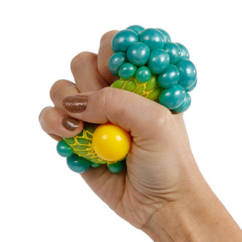 Squeeze ball neoninis perlamutras