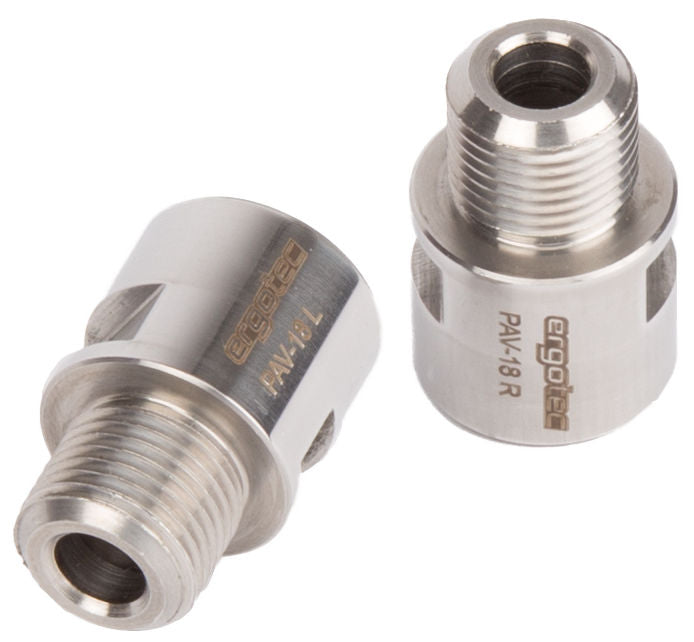 Pedal Asleger 9 16 Ergotec - Stainless steel polished