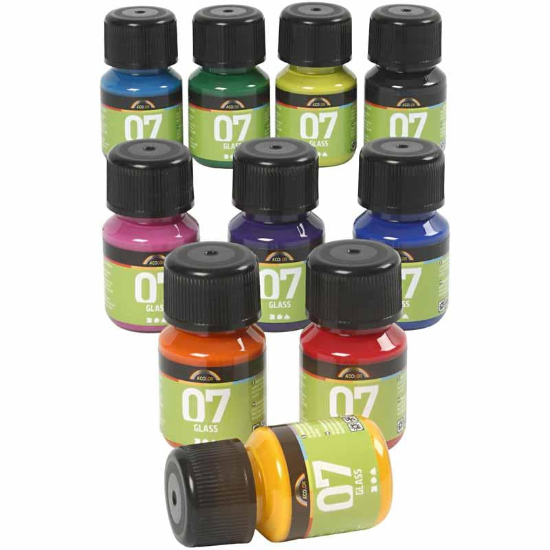 A-Faarf https: www.cchobby.nl -glass-diverse-colours-10x30-ml-1-doos