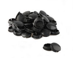 Universal crank caps for sparkless crank 10 pieces black