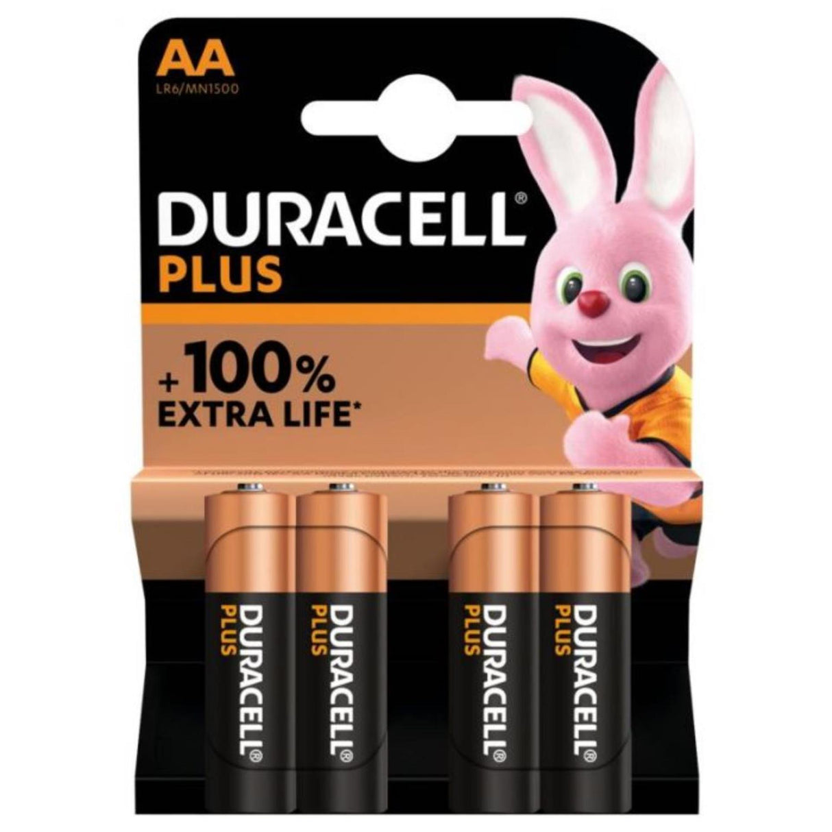 Prodej baterií evropa b.v. Duracell baterie Plus AA MN1500 1,5V LR6 alkalická (4ks)