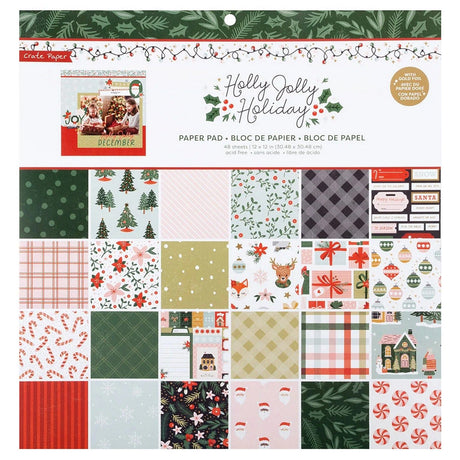 Zabojni papir • papirnata podloga holly jolly holyday