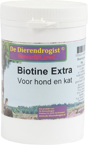 Dyrer drogist biotinpulver+urter til hund og kat