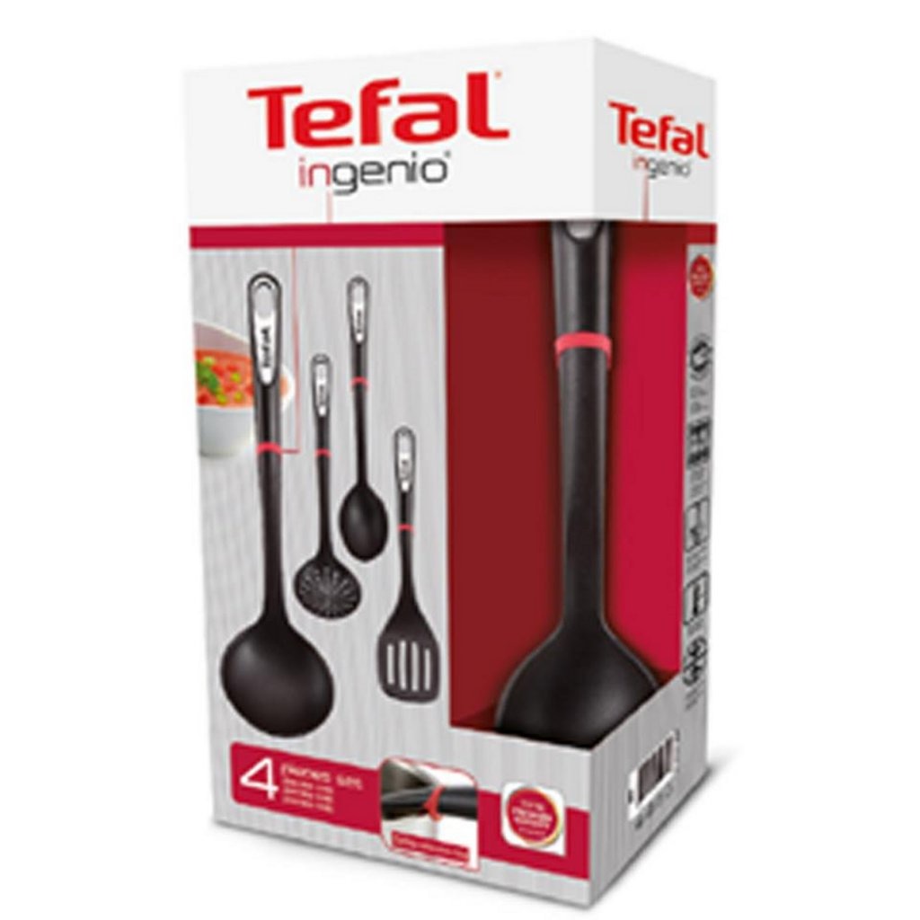 Utensilios de cocina de Tefal Tefal K206S4 Juego de utensilios de cocina de Ingenio de 4