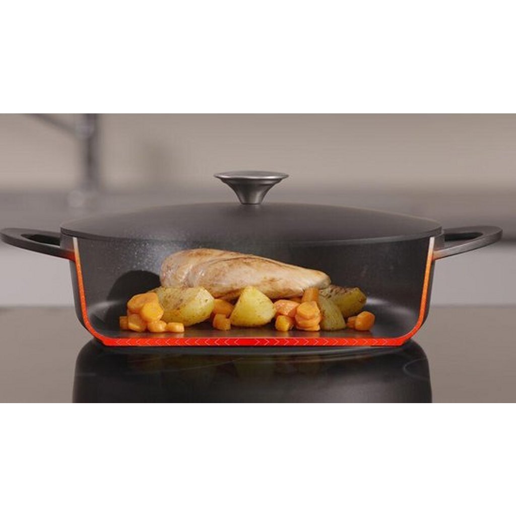 Tefal Cooking Gear Tefal Trattoria Stew Pan 28 cm svart