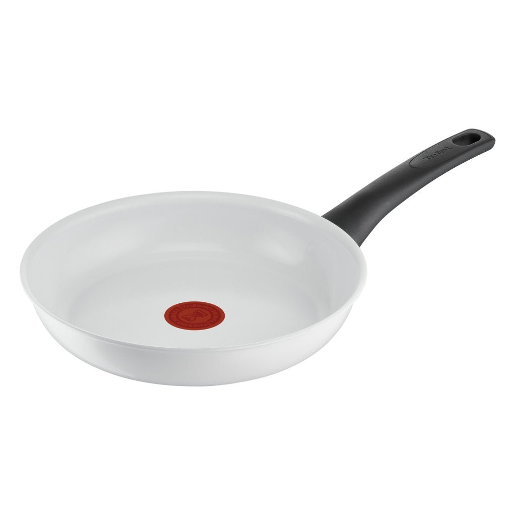 Ustensiles de cuisine tefal tefal en céramique COMMANDE FRYING 24 cm blanc