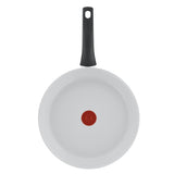 Ustensiles de cuisine tefal tefal en céramique COMMANDE FRYING 24 cm blanc