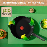 Tefal kokekar tefal forny svart wokpan 28 cm svart