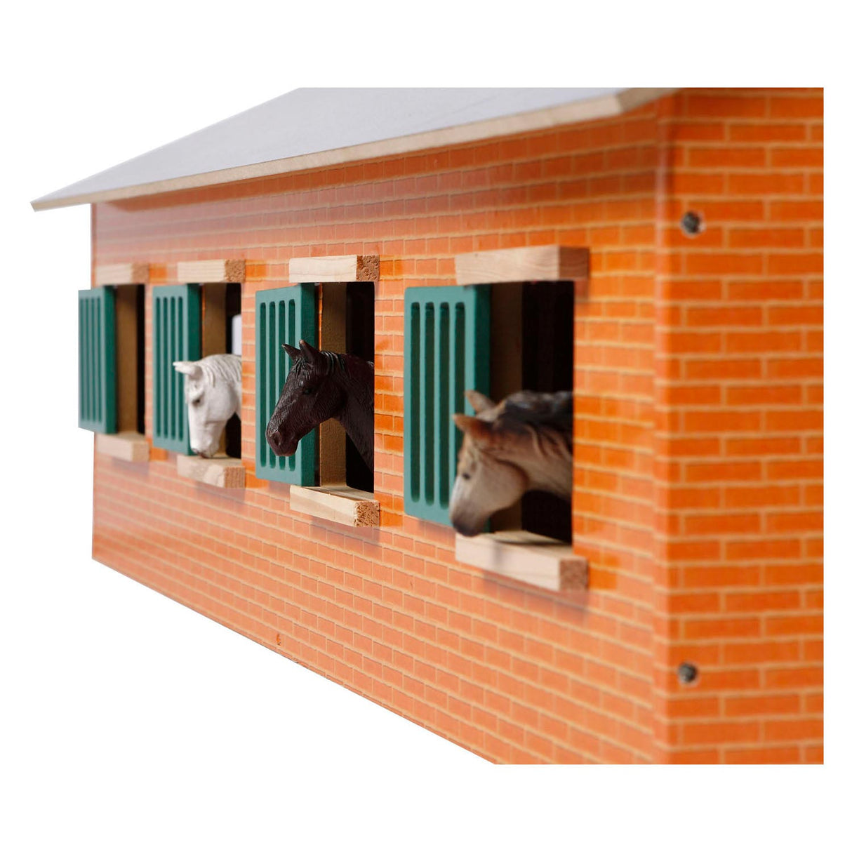 Kids Globe Globe Globe Paardenstal met 7 boxen, 1:24