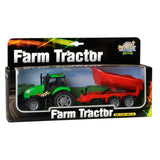 Kids Globe Globe Globe Tractor met Aanhanger Licht Geluid 1:32