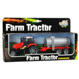 Kids Globe Globe Globe Tractor met Aanhanger Licht Geluid 1:32