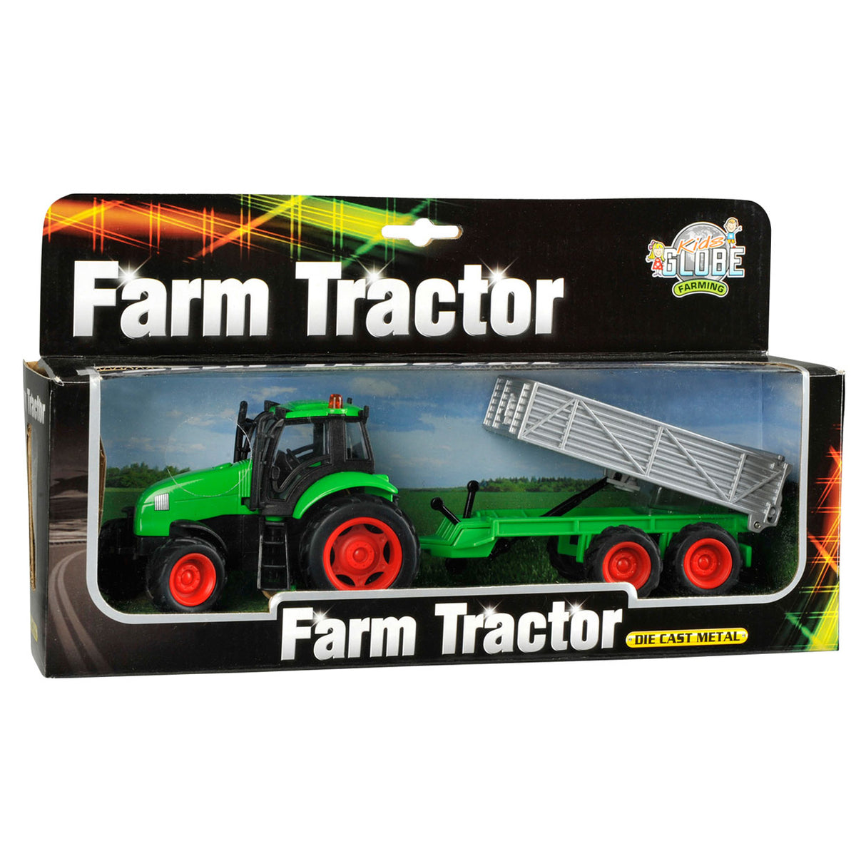 Barn Globe Globe Tractor With Trailer Light Sound 1:32