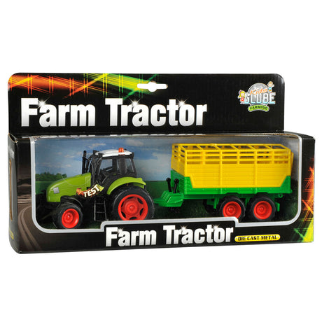 Barnekuletraktor med tilhengerlyslyd 1:32